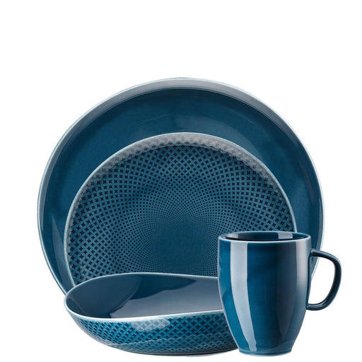 Rosenthal 4 Piece Place Setting Ocean Blue Junto