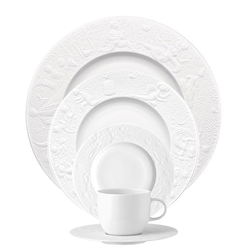 Rosenthal 5 Piece Place Setting (5 pps) Magic Flute White