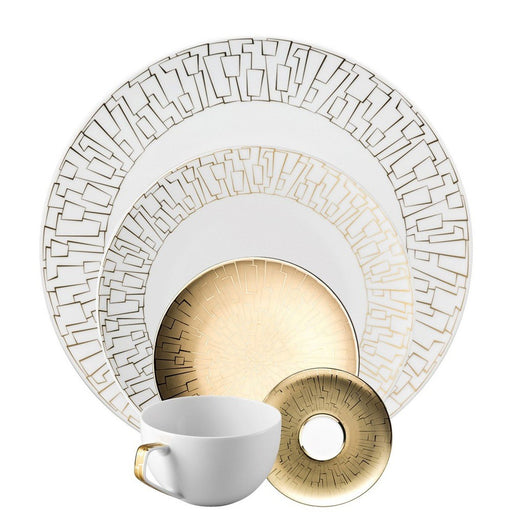 Rosenthal 5 Piece Place Setting (5 Pps) Tac 02 Skin Gold