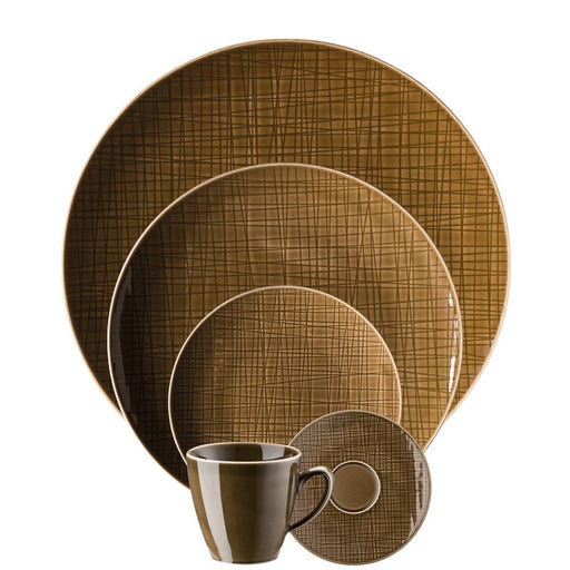 Rosenthal 5 Piece Place Setting (5 Pps) Mesh Walnut