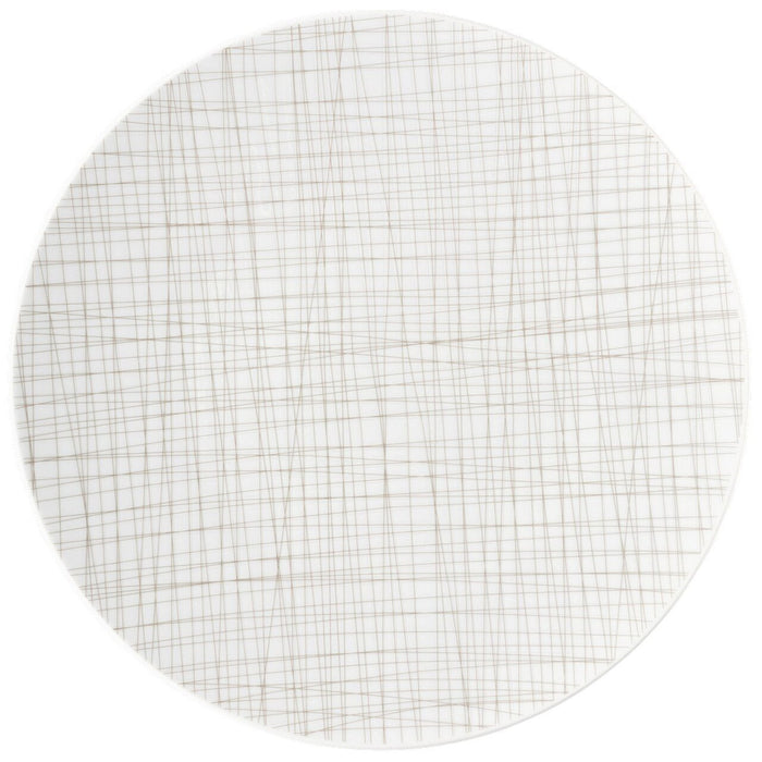 Rosenthal Service Plate 13 Inch Mesh Lines Walnut