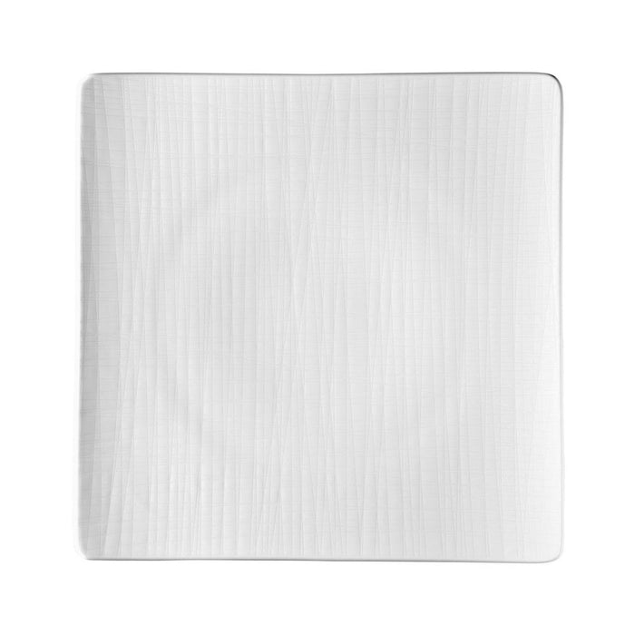 Rosenthal Plate Flat Square 12.25 Inch Mesh White