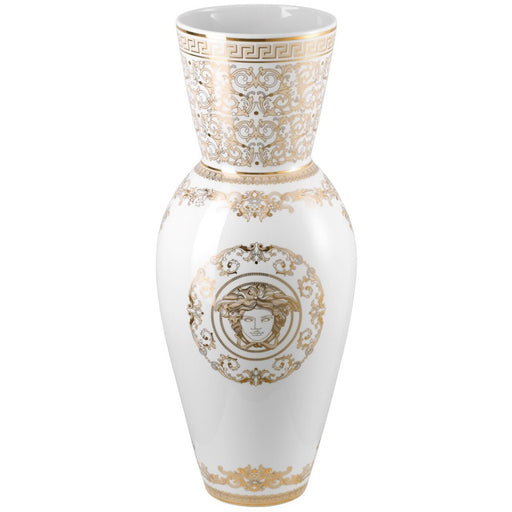 Versace Vase Porcelain 29.5 Inch Medusa Gala