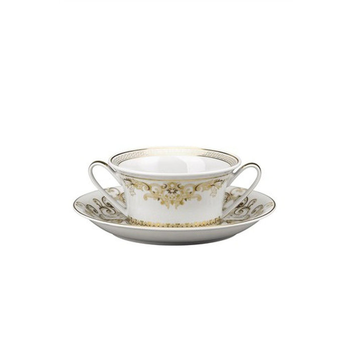 Versace Cream Soup Cup 10 Ounce Medusa Gala