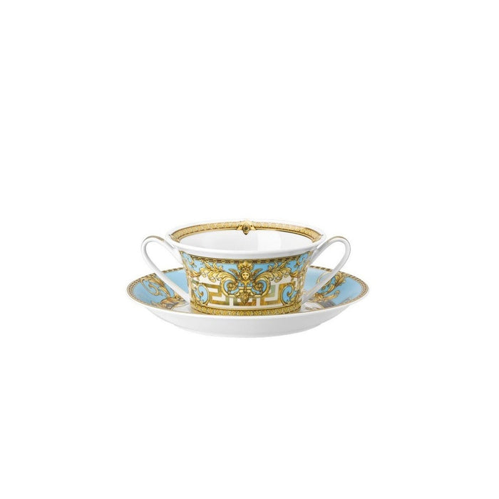 Versace Cream Soup Saucer 6.87 Inch Prestige Gala Le Bleu