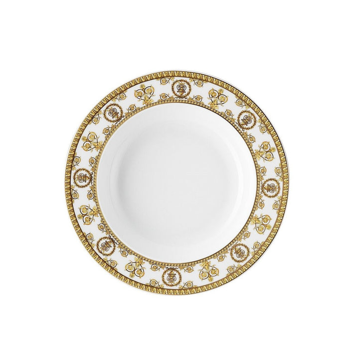Versace Rim Soup Plate 8.5 Inch I Love Baroque Bianco