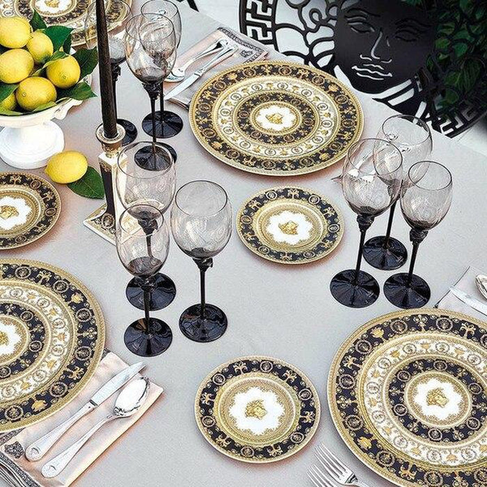Versace Bread and Butter Plate 7 inch I Love Baroque Nero