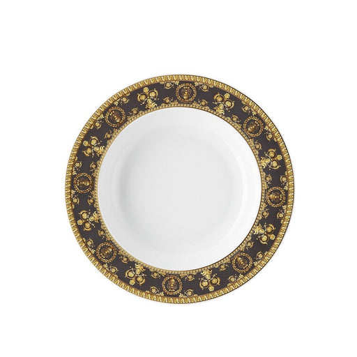 Versace Rim Soup Plate 8.5 Inch I Love Baroque Nero