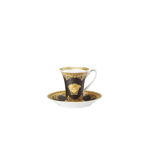 Versace Espresso Cup And Saucer 5 Inch I Love Baroque Nero