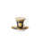 Versace Coffee Cup And Saucer 6 Inch I Love Baroque Nero