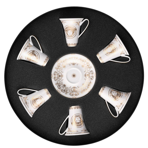 Versace Medusa Gala - A.D. Cup & Saucer Set/Six, Round "Hat Box" - 36