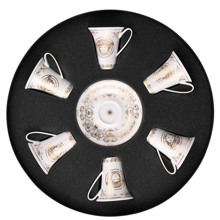 Versace Medusa Gala - A.D. Cup & Saucer Set/Six, Round "Hat Box" - 36