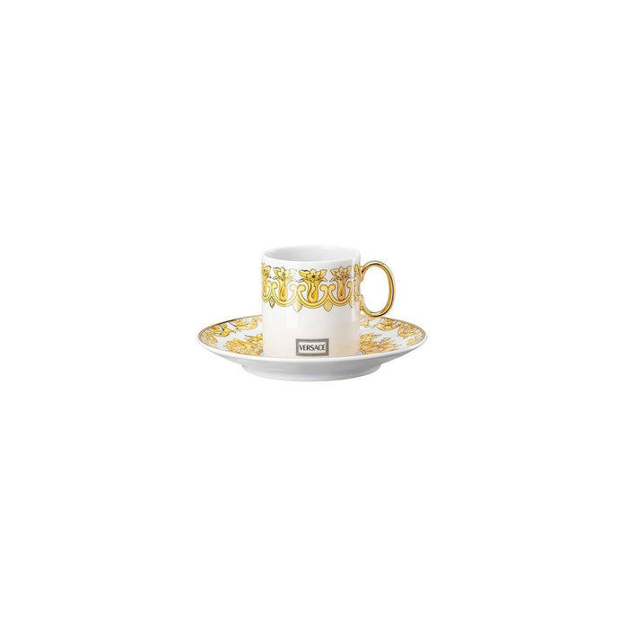 Versace Espresso Cup & Saucer 4.25 Inch Medusa Rhapsody