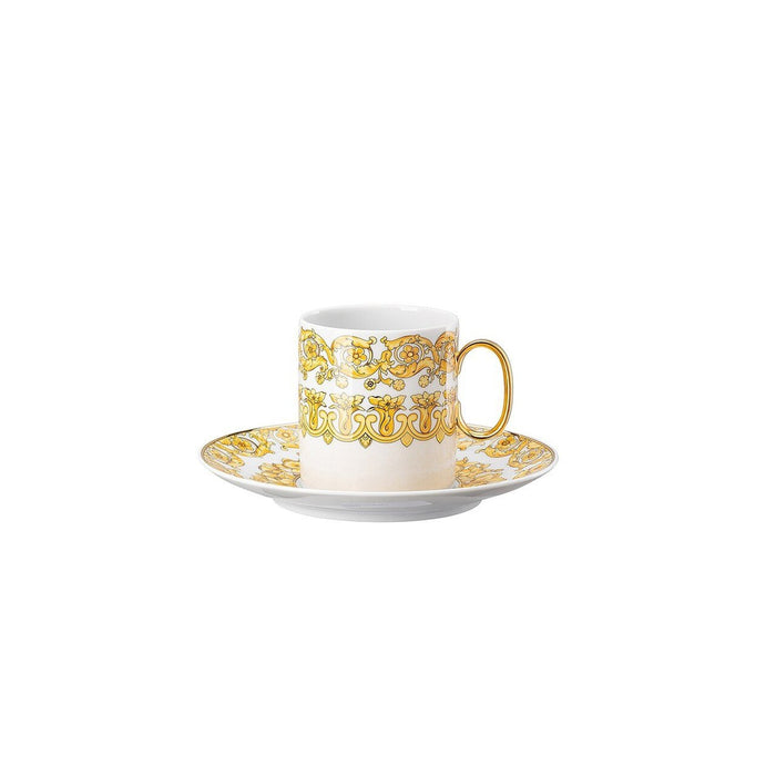 Versace Coffee Cup & Saucer 6 Inch Medusa Rhapsody