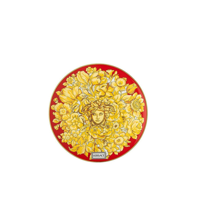 Versace Bread & Butter Plate 6.66 Inch Medusa Rhapsody Red