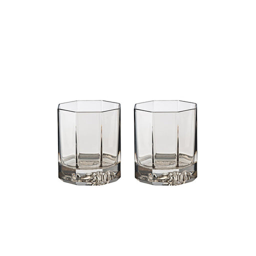 Versace Whiskey Double Old Fashioned 3.5 Inch 5 Ounce Medusa Lumiere Haze (Set Of 2)