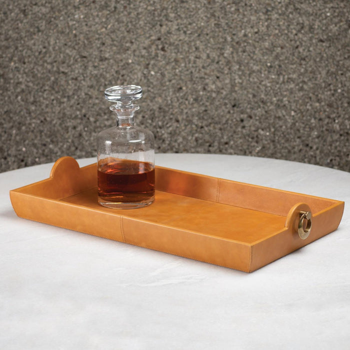 Global Views Carson Tray Caramel