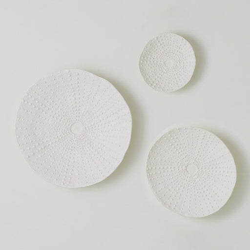 Global Views Ceramic Urchin Platter Matte White