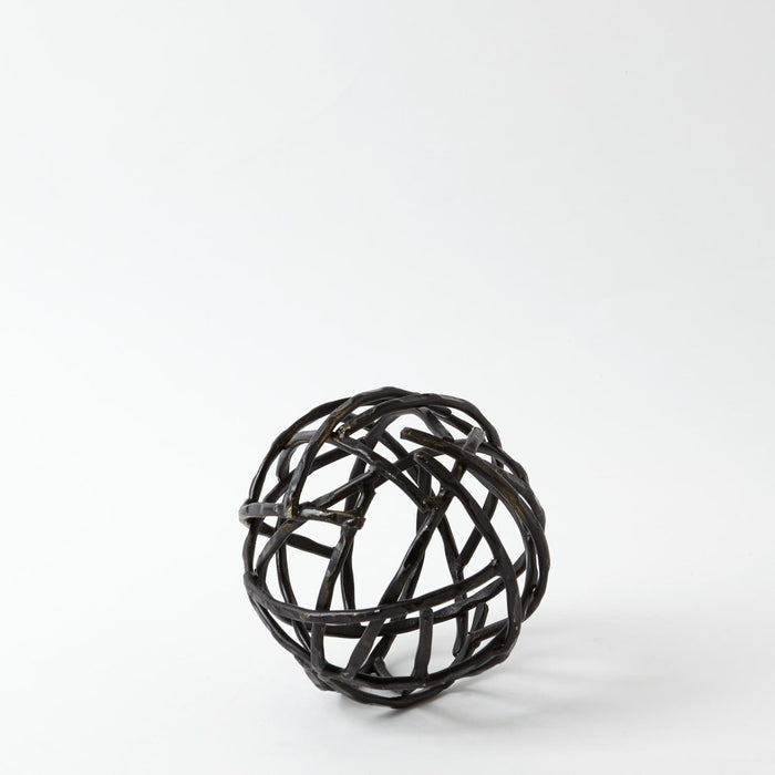 Global Views Strap Sphere Sculpture