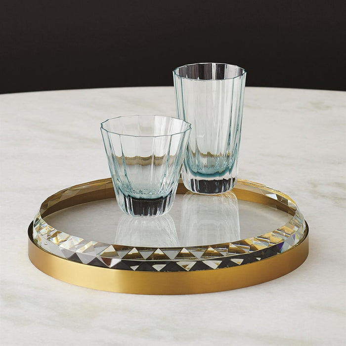 Global Views Banded Crystal Tray