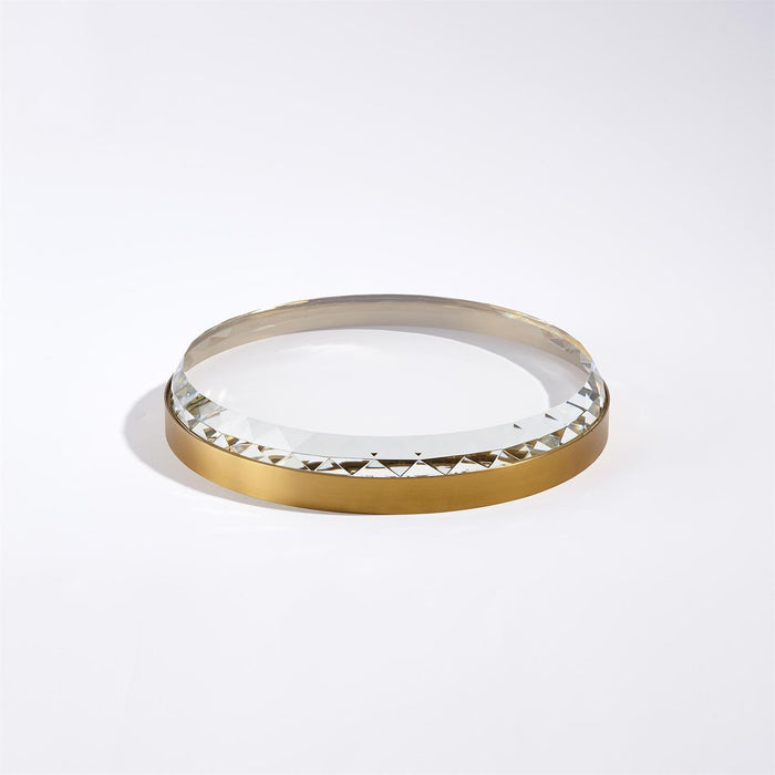 Global Views Banded Crystal Tray