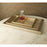 Global Views Champagne Silver Leaf Ottoman Tray