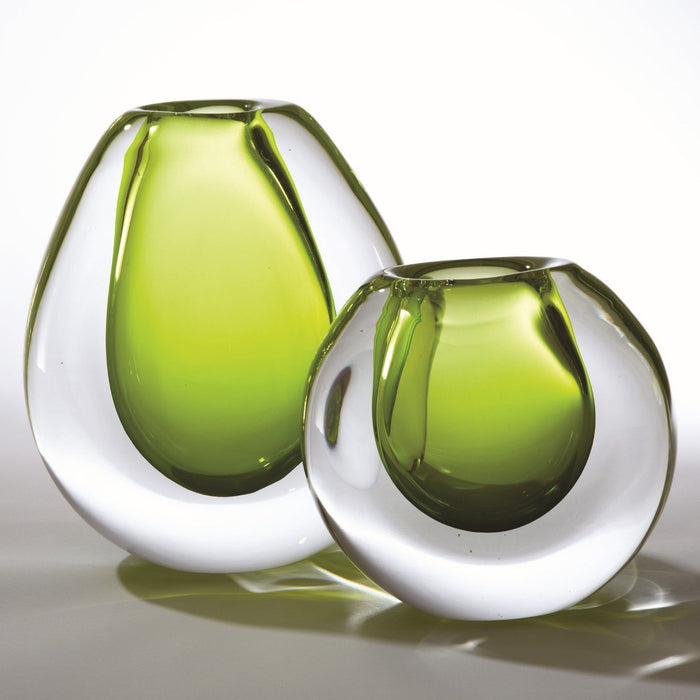 Global Views Ice Vase-Limeade