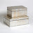 Global Views Champagne Silver Leaf Box