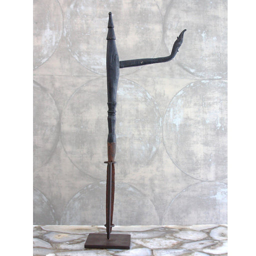 Global Views Antique Cambodian Rice Planter on Stand