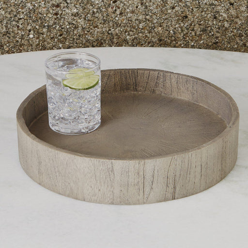 Global Views Driftwood Round Topper Tray