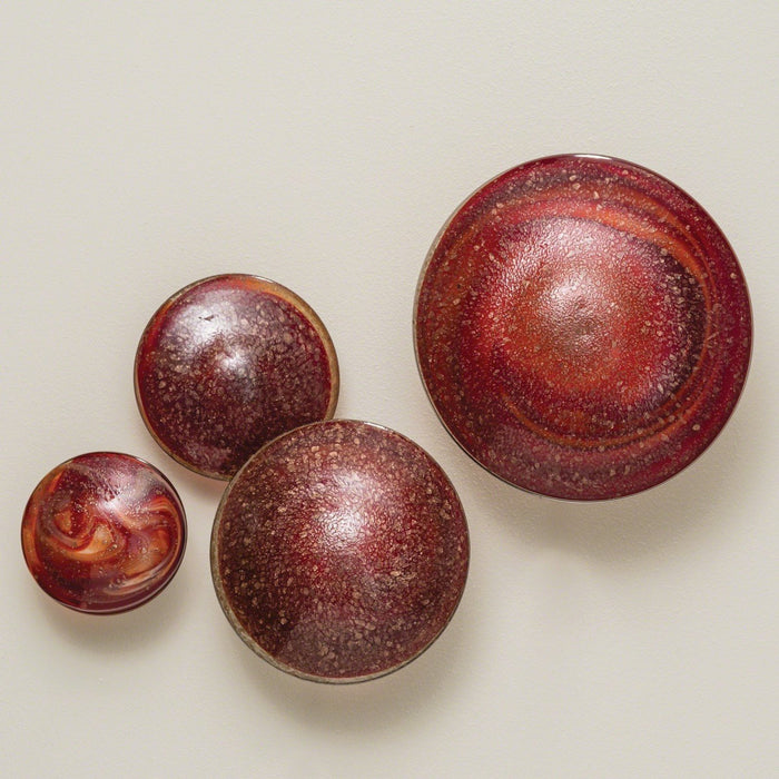 Global Views Glass Wall Mushrooms (Set of 4)