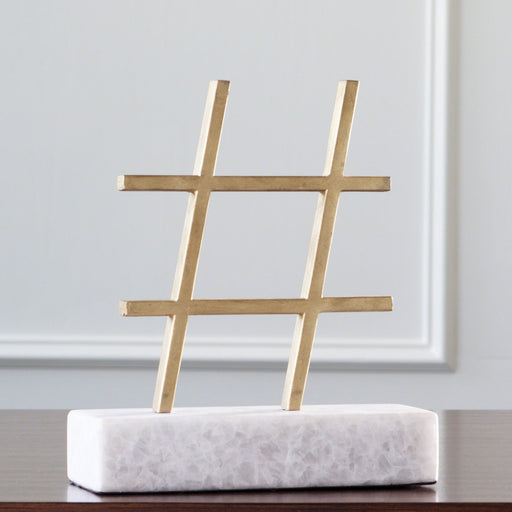 Global Views Hashtag Symbol Sculpture
