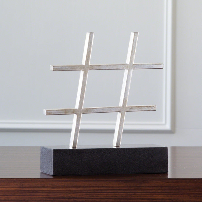 Global Views Hashtag Symbol Sculpture