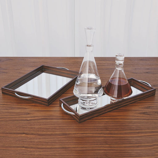 Global Views Ace Tray-Zebra Wood Short