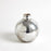 Global Views Hammered Ceramic Orb Vase Silver