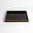 Global Views Bevelled Black Glass Tray