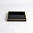 Global Views Bevelled Black Glass Tray