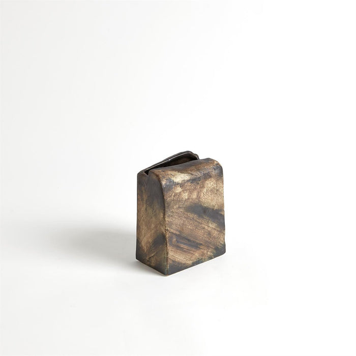 Global Views Henge Block Vase Hand Washed Finish