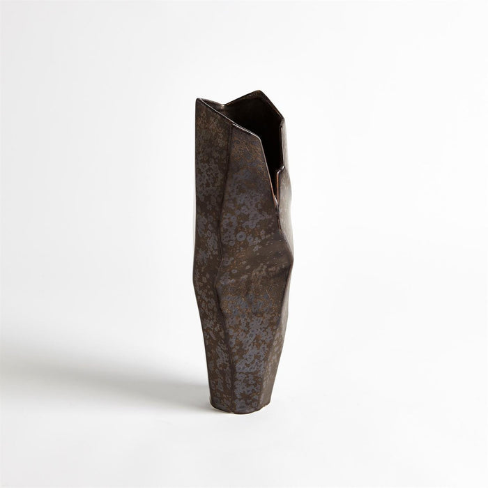 Global Views Origami Vase-Reactive Bronze