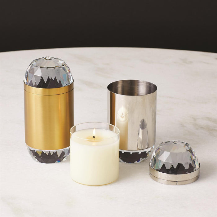 Global Views Banded Crystal Candle