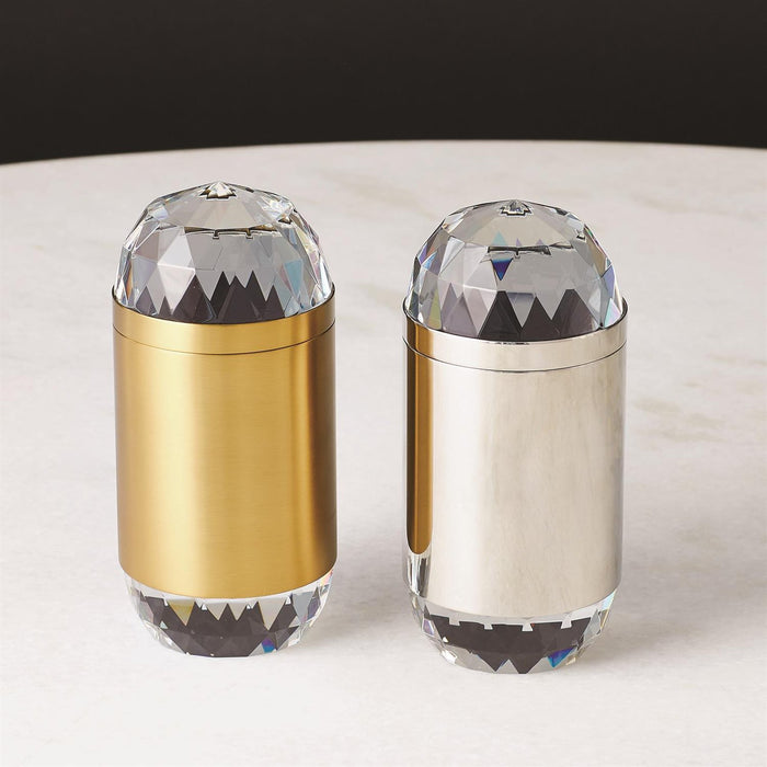 Global Views Banded Crystal Candle