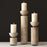 Global Views Scratched Pillar Candle Holder