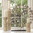 Global Views Totem Candle Holder Whitewash