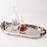 Global Views Drinks Tray With Leather Handles