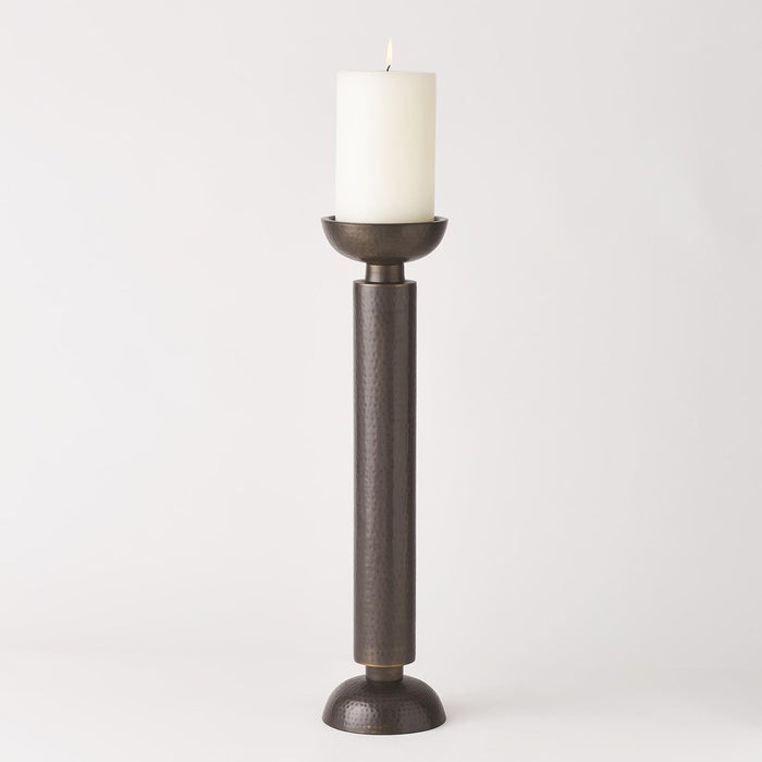 Global Views Temple Candle Holder Bronze