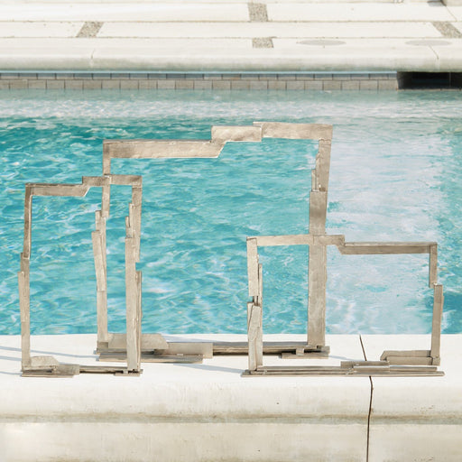 Global Views Framed Sculpture Nickel