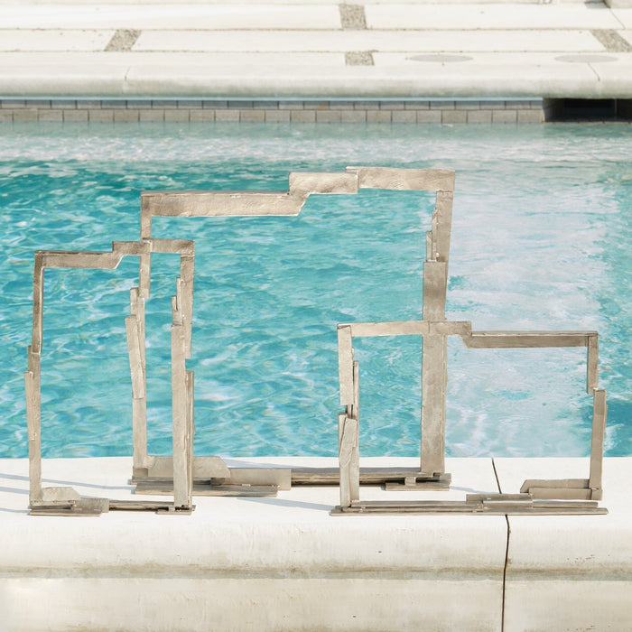 Global Views Framed Sculpture Nickel