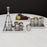 Global Views Set of 3 Stepped Nesting Trays-Nickel