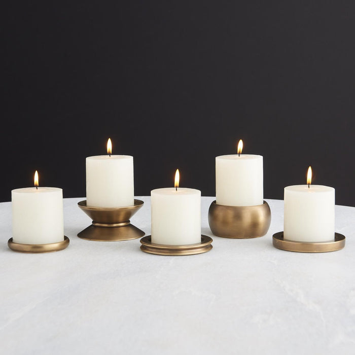 Global Views Set of 5 Stack Em Up Candle Holder