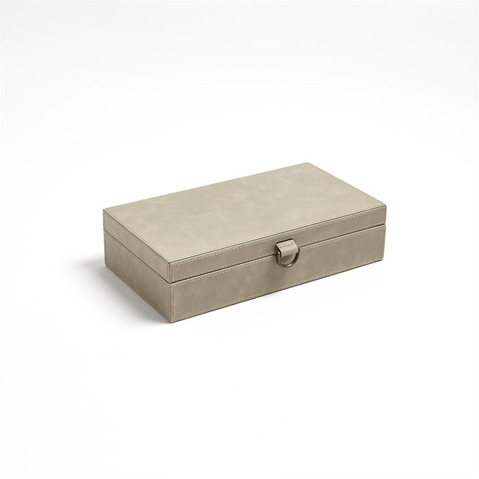 Global Views Marbled Leather D Ring Box